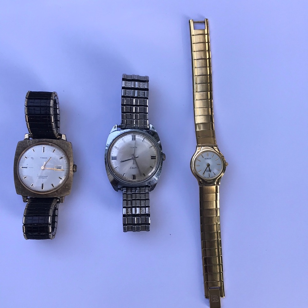 2 vintage timex and 1 lady citizen